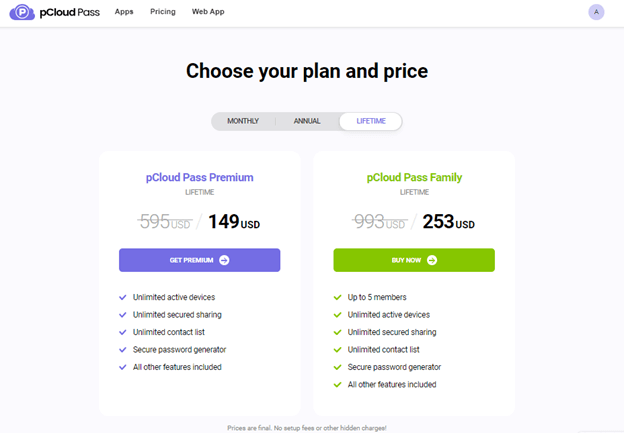 pCloud- อายุการใช้งาน