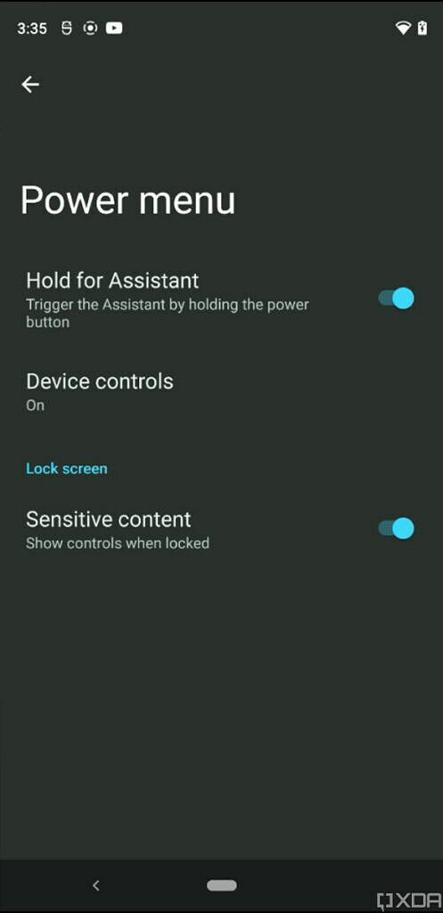 Android 12 Hold für Assistent