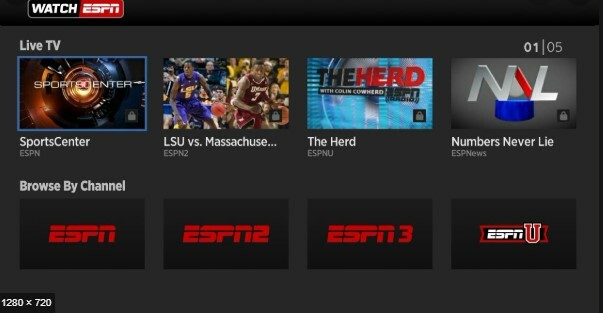 Oglejte si ESPN - najboljša spletna mesta za pretakanje športa