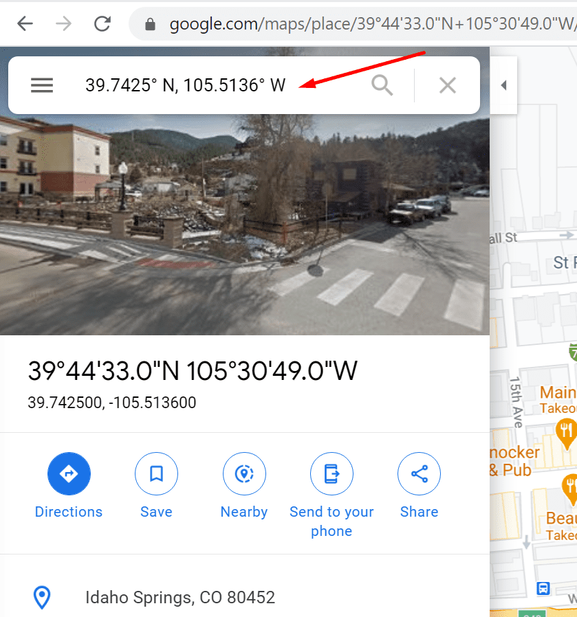 google maps koordinaattihaku