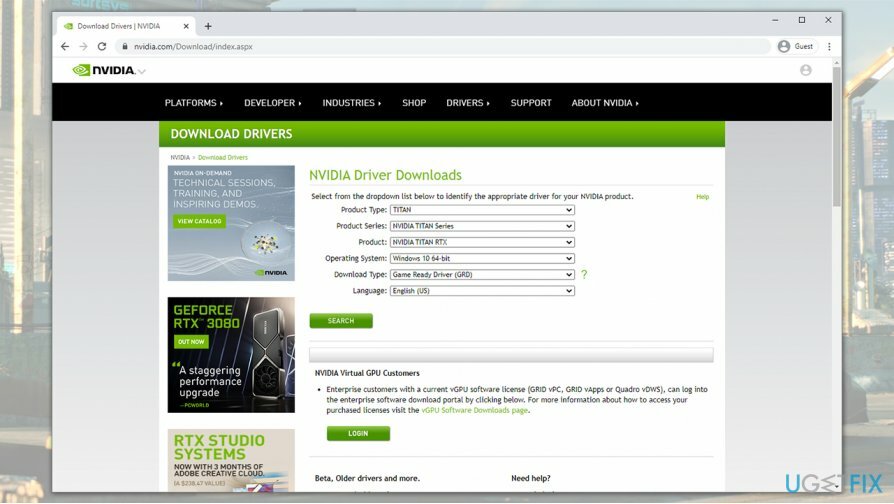 Opdater GPU-drivere