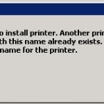 Windows: Løs " Kan ikke installere printeren. Der findes allerede en anden printer eller printer med dette navn"