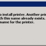 Windows: Memecahkan " Tidak dapat menginstal printer. Printer atau printer lain dengan nama ini sudah ada"