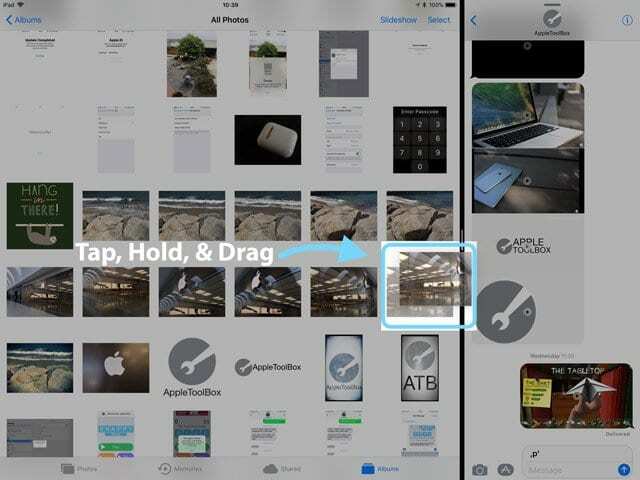 Drop & drag in iPad és iPhone iOS 11, How-To