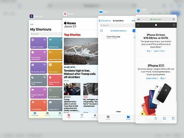 Multitasking iPadOS - Slide Over