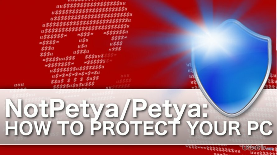 Foto ilustrando a defesa contra PetyaNotPetya