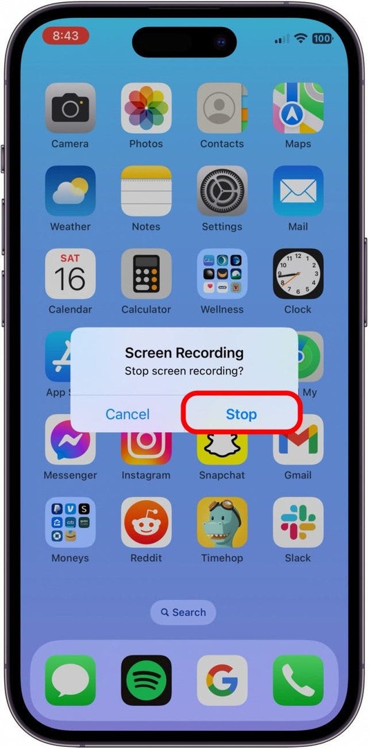 колко дълго може да продължи записът на екрана на iphone