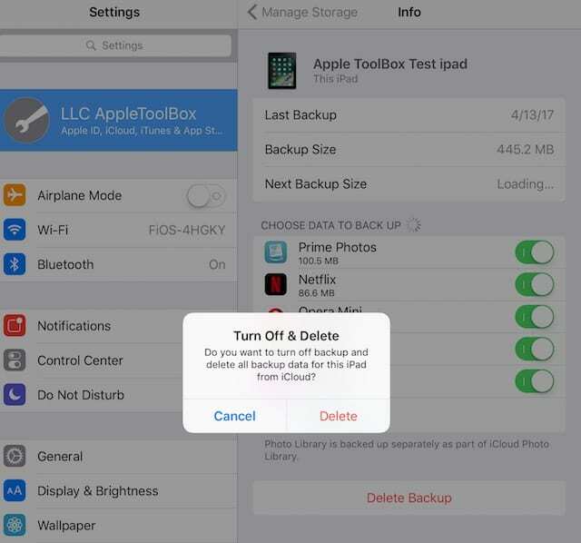 Cómo eliminar las copias de seguridad de iCloud 