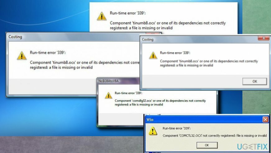 Runtime Error 339 - masalah file yang hilang