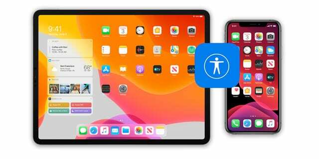 appikon för tillgänglighetsinställningar i inställningsmenyn på iOS 13 och iPad OS 13