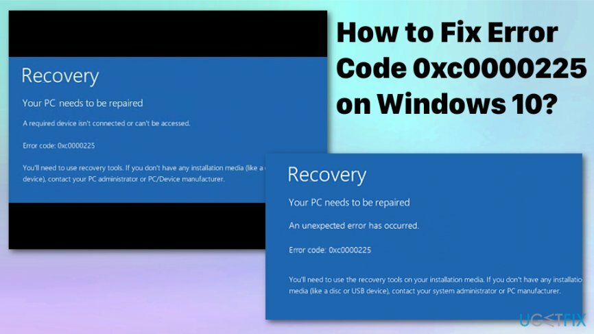 كيفية إصلاح Error Code 0xc0000225