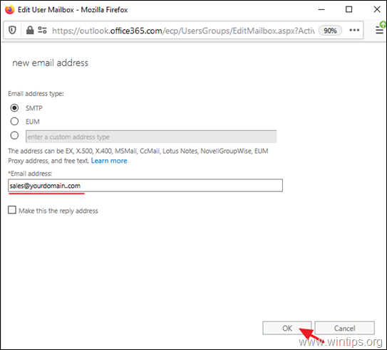 E-mailalias maken voor Office 365-gebruiker