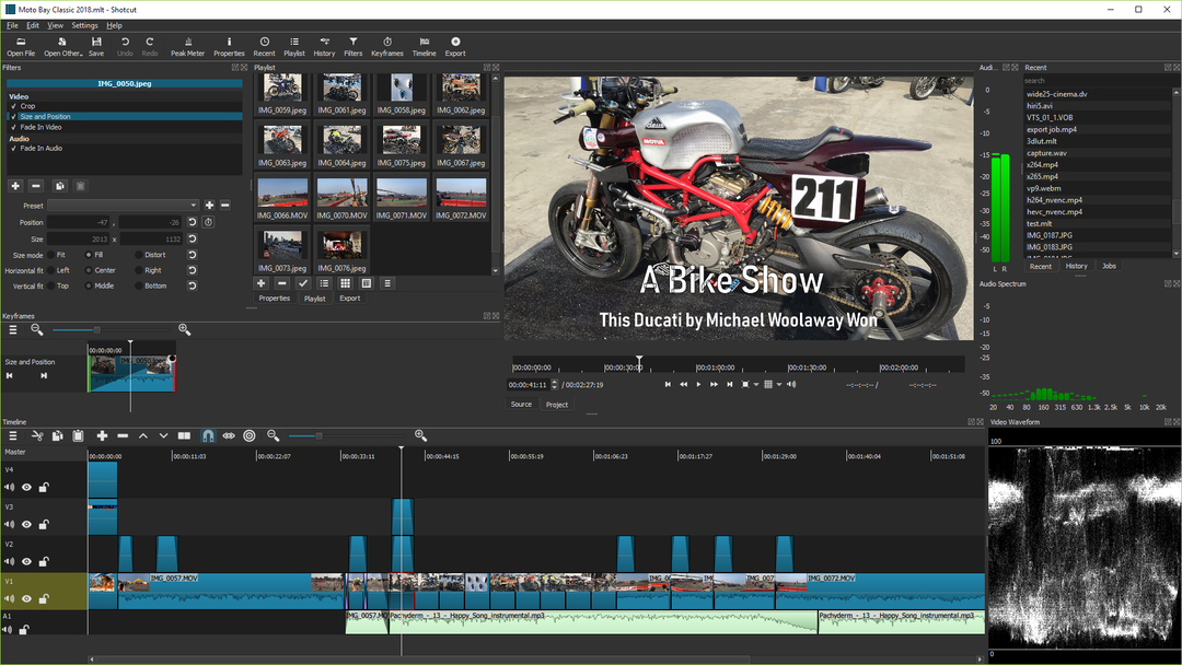 L'equivalente gratuito di iMovie per Windows è Shotcut