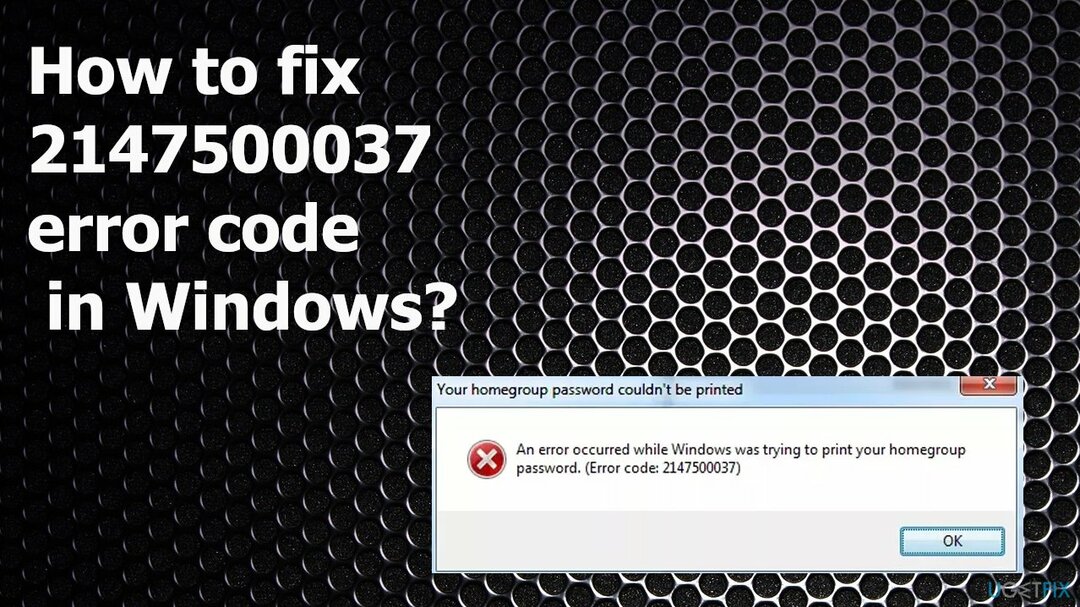 Oprava kódu chyby 2147500037