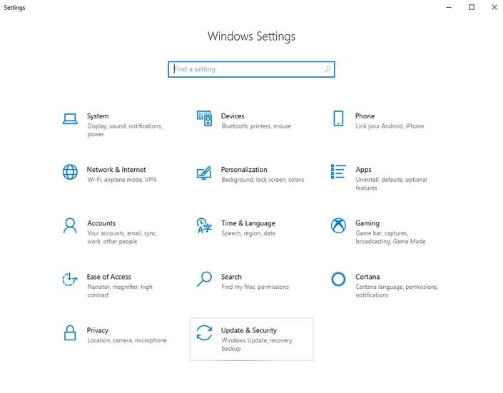 Perbarui Windows Langkah 2