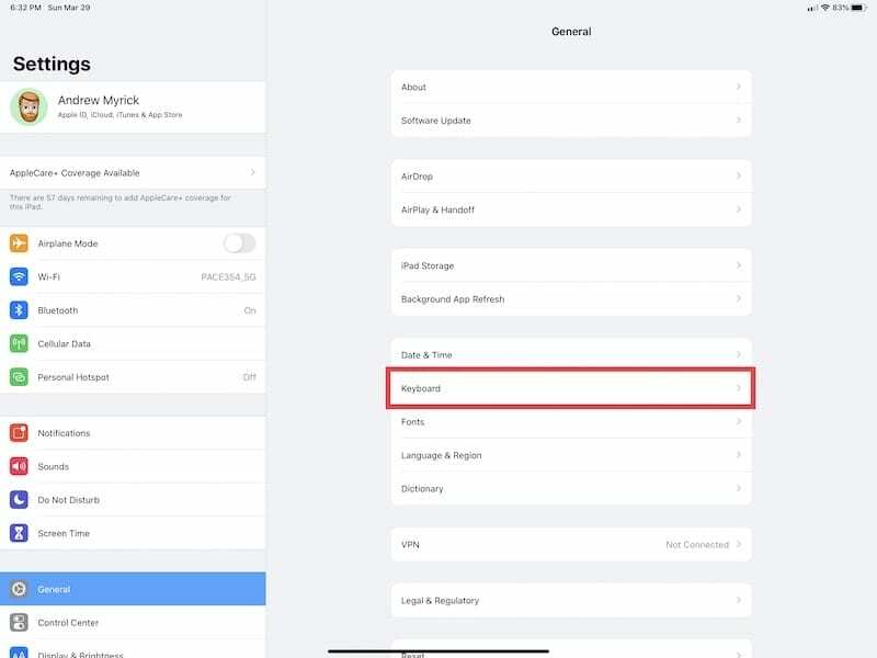 Skift hardwaretastaturlayout 1