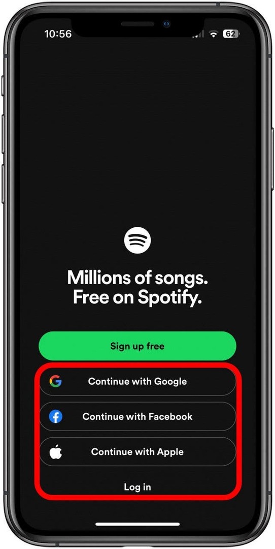 sisse logida spotify ei reageeri