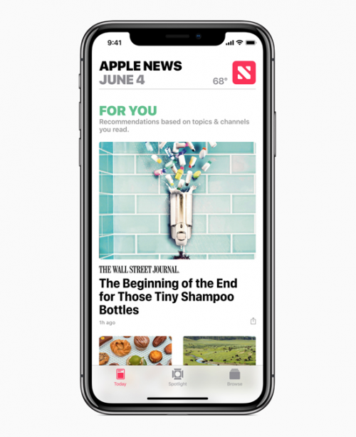 Apple News iOS 12