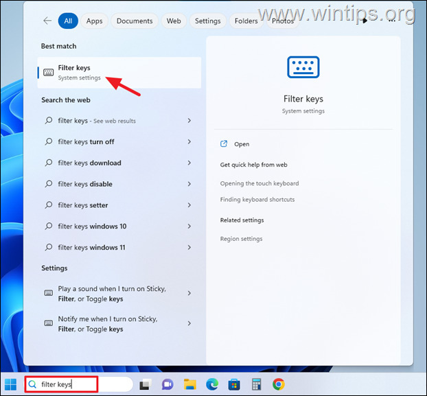 OPRAVIT klávesu Windows nefunguje – klávesy filtru