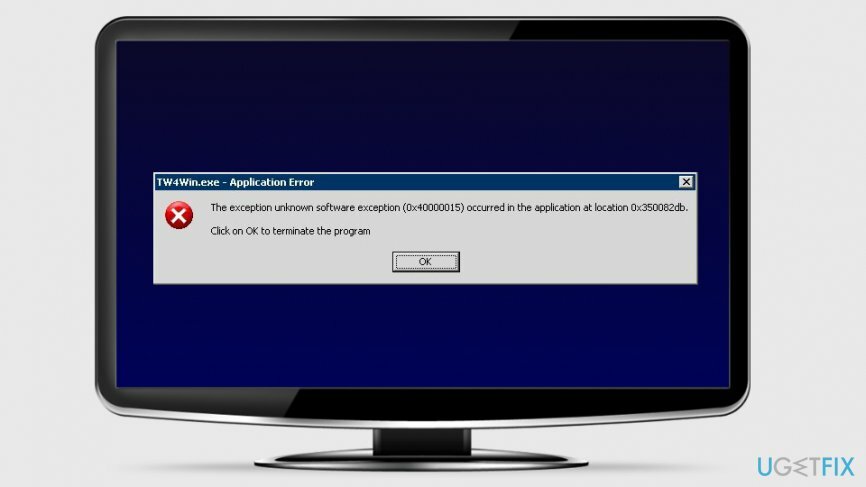 Поправи грешку непознатог софтверског изузетка 0к40000015 у оперативном систему Виндовс