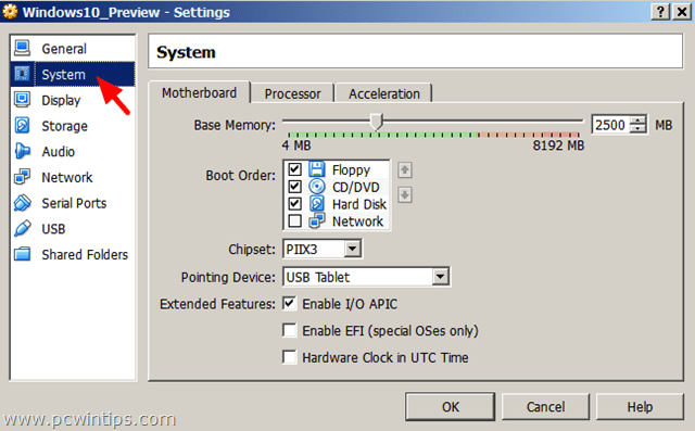 Configuración de VirtualBox VM