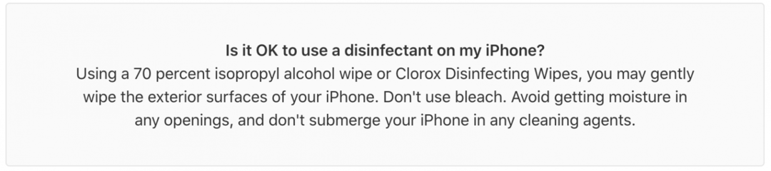 čisti iphone