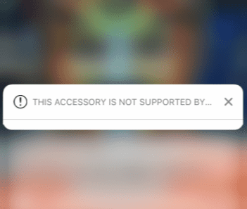 Аксессуар не поддерживается iPhone
