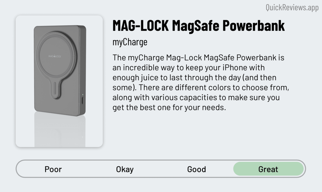 MyCharge Mag-Lock Review - Conclusie