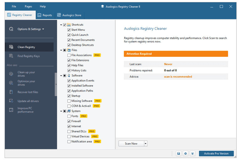 Auslogics Register Opruimer