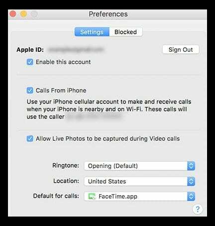 اسمح لتطبيق FaceTime بالتقاط Live Photos على Mac