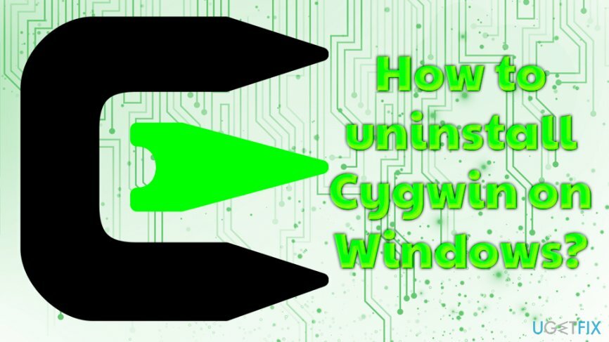 Windows에서 Cygwin 제거