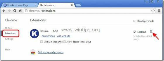 távolítsa el-kozaka-chrome