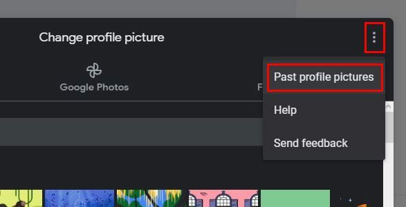 Minulé profilové obrázky Google