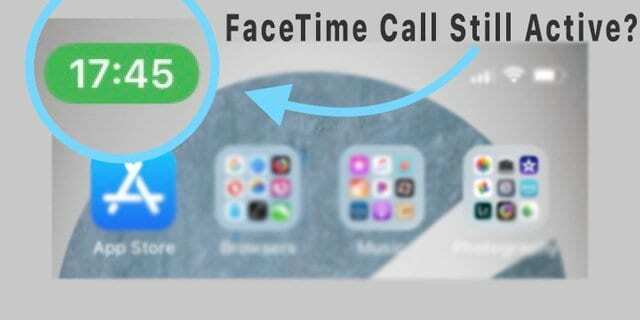 A chamada FaceTime não desliga