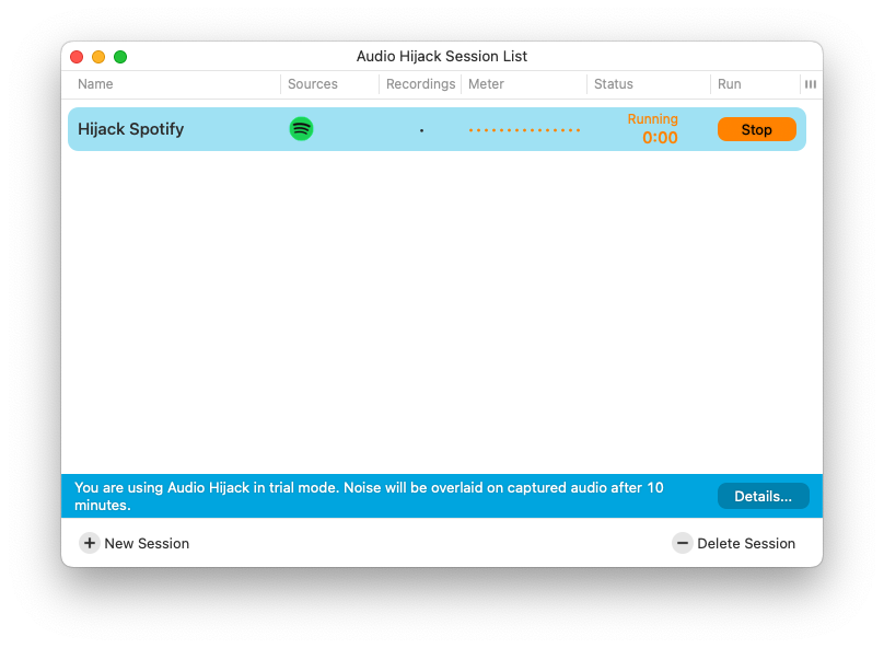 Ohjaa yksittäisen sovelluksen äänenvoimakkuutta Macissa Audio HiJackilla - 10