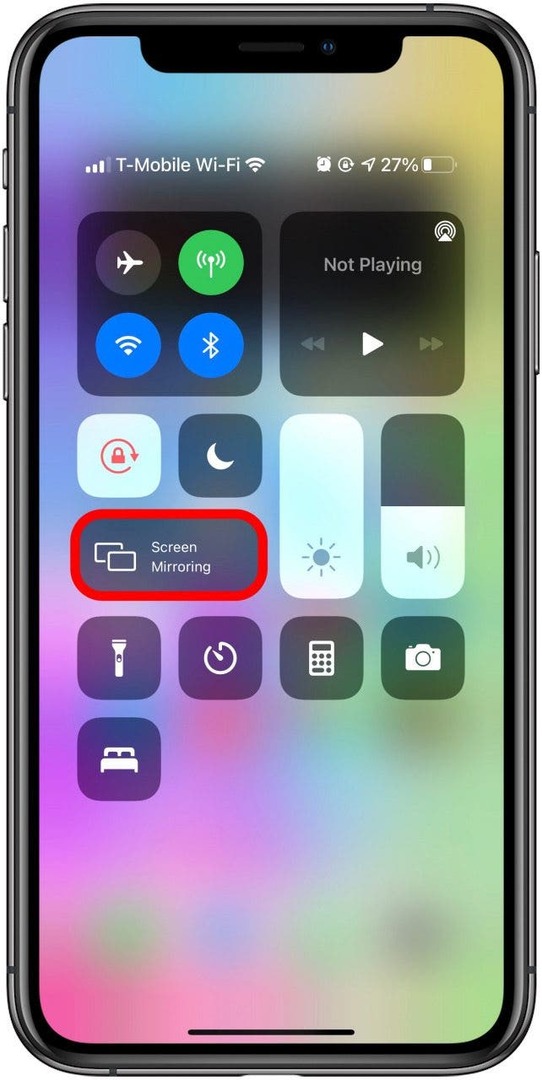 إذا رأيت خيارًا لـ Screen Mirroring ، فإن جهاز iPhone الخاص بك متوافق مع AirPlay.