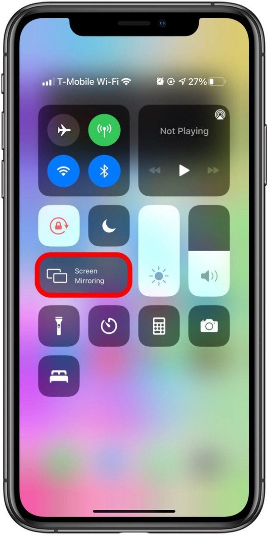 Om du ser ett alternativ för skärmspegling är din iPhone AirPlay-kompatibel.