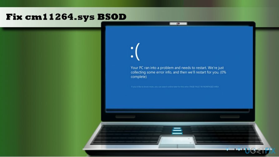 montrant le BSOD cm11264.sys