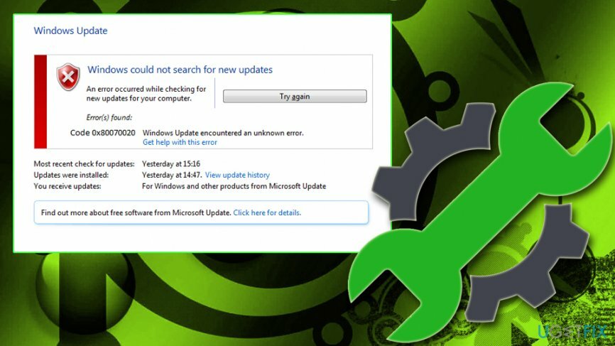 Windows Update Fehler 0x80070020 behoben