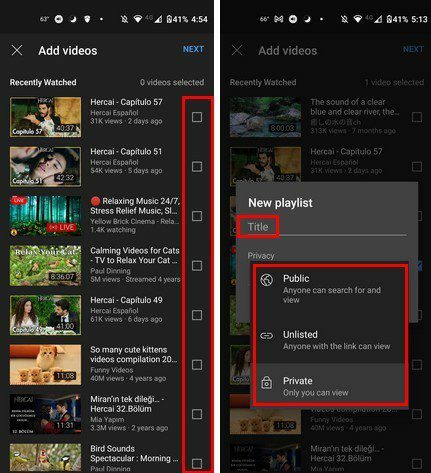 Dodajte videozapise na popis za reprodukciju Android YouTube