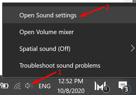 abrir la configuración de sonido de windows 10