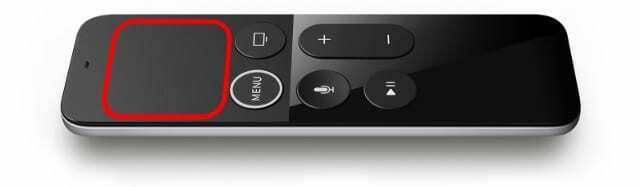 Touch Surface no Siri Remote