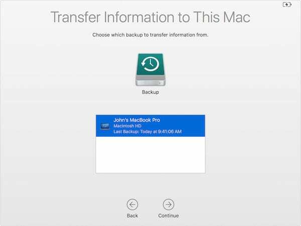 macOS Migration Assistant 3