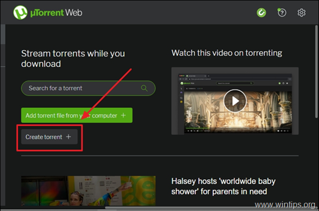 שתף קבצים גדולים utorrent