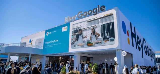 Google 2020. aasta CES-il (Consumer Electronics Show).