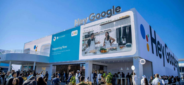 Google ที่งาน CES (Consumer Electronics Show) ปี 2020