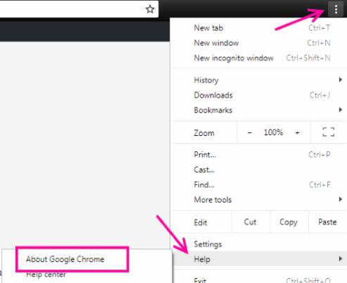 დახმარება Google Chrome-ის შესახებ