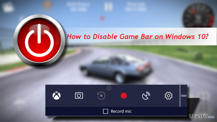 Game Bar-Druckbildschirm