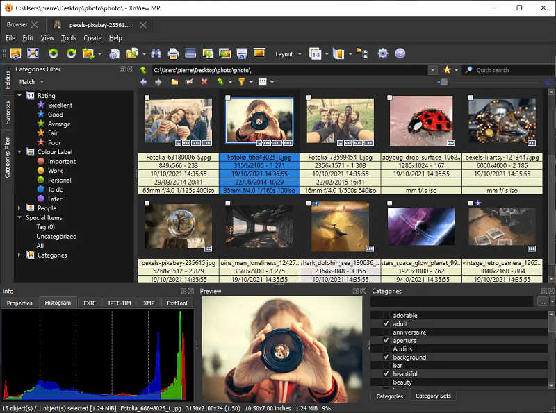 XnView MP- Καλύτερο πρόγραμμα προβολής εικόνων Mac