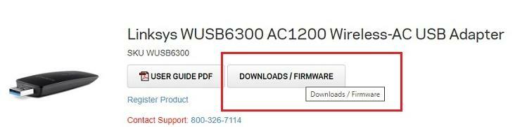 დააწკაპუნეთ Downloads Firmware-ზე